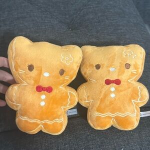 Hello kitty holiday gingerbread plushies